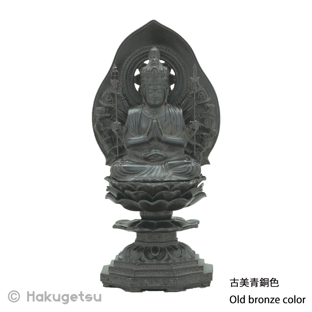 Statue of Sahasrabhuja Avalokiteśvara, Height 5.9", 3 Color Variations - HAKUGETSU