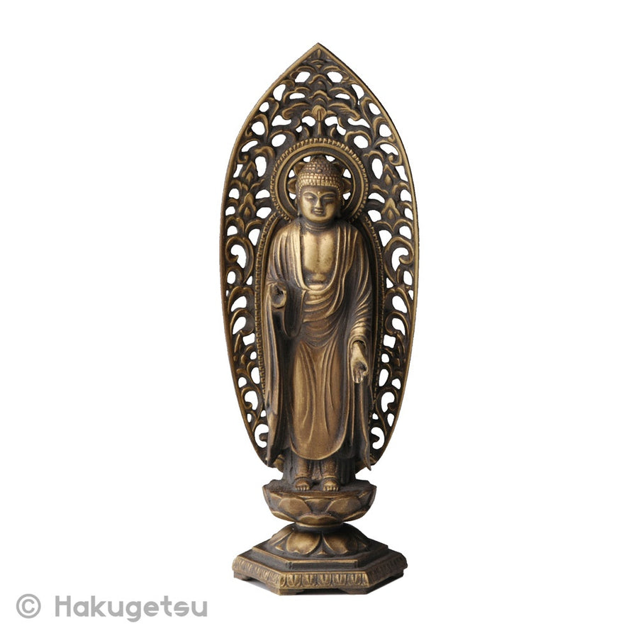 Statue of Amitābha, Height 5.9", 3 Color Variations - HAKUGETSU