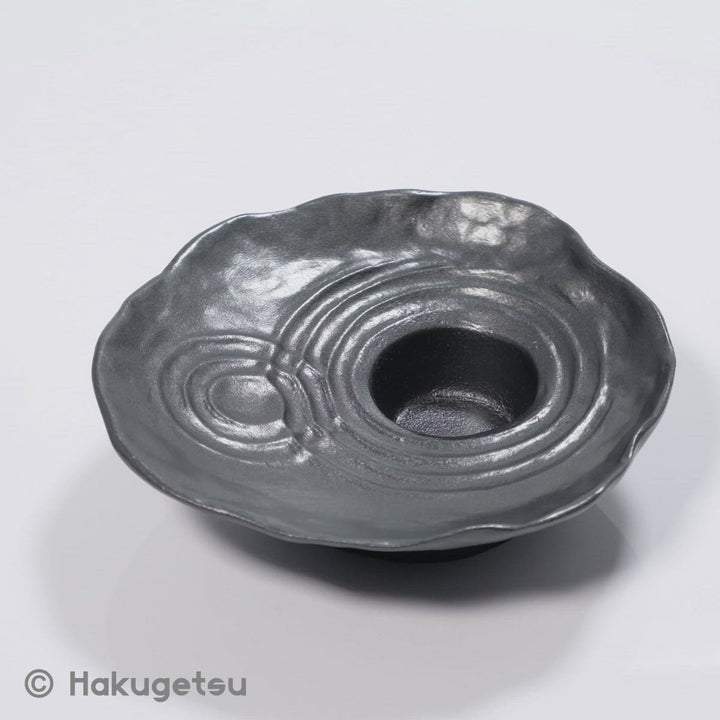 "Shizuka" Sand Mold Cast Basin,  Rough Surface Type "Suiren", Optional Accessories Available