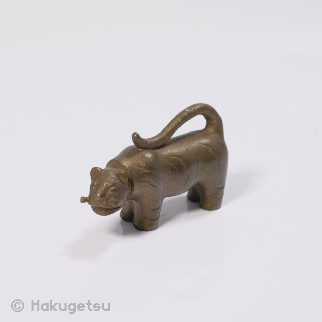 Japanese Small Tiger Copper Figurine [Secondhand]