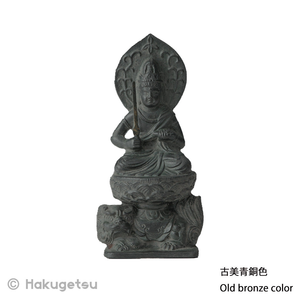 Statuette of Mañjuśrī, Height 2.76", 3 Color Variations - HAKUGETSU