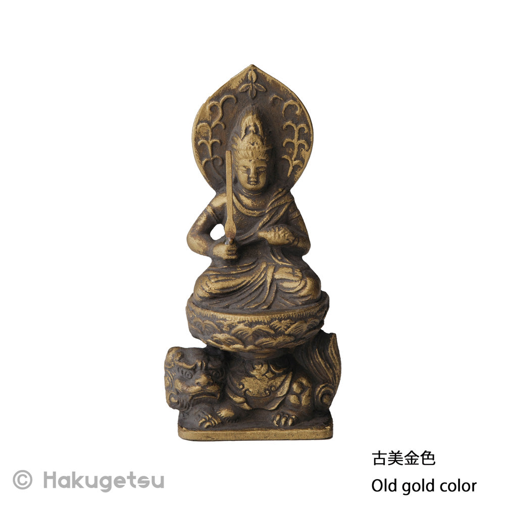 Statuette of Mañjuśrī, Height 2.76", 3 Color Variations - HAKUGETSU