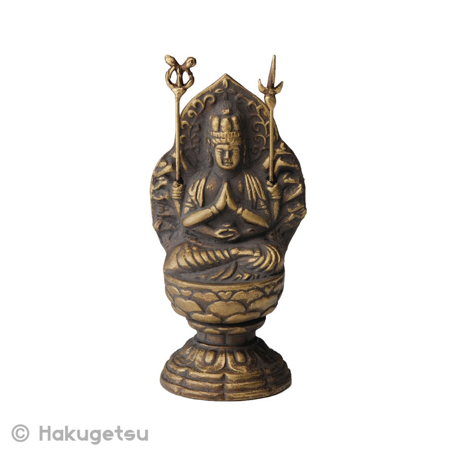 Statuette of Sahasrabhuja Avalokiteśvara, Height 2.76", 3 Color Variations - HAKUGETSU