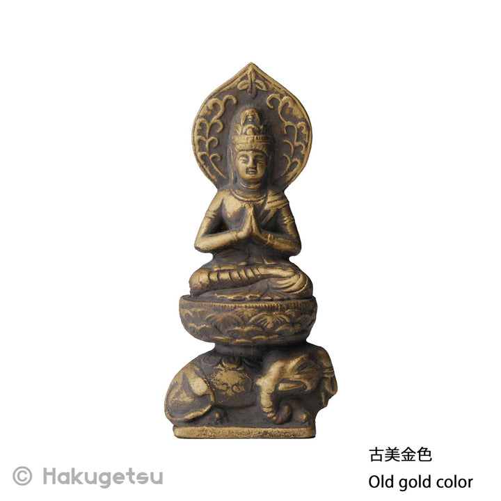 Statuette of Samantabhadra, Height 2.76", 3 Color Variations - HAKUGETSU