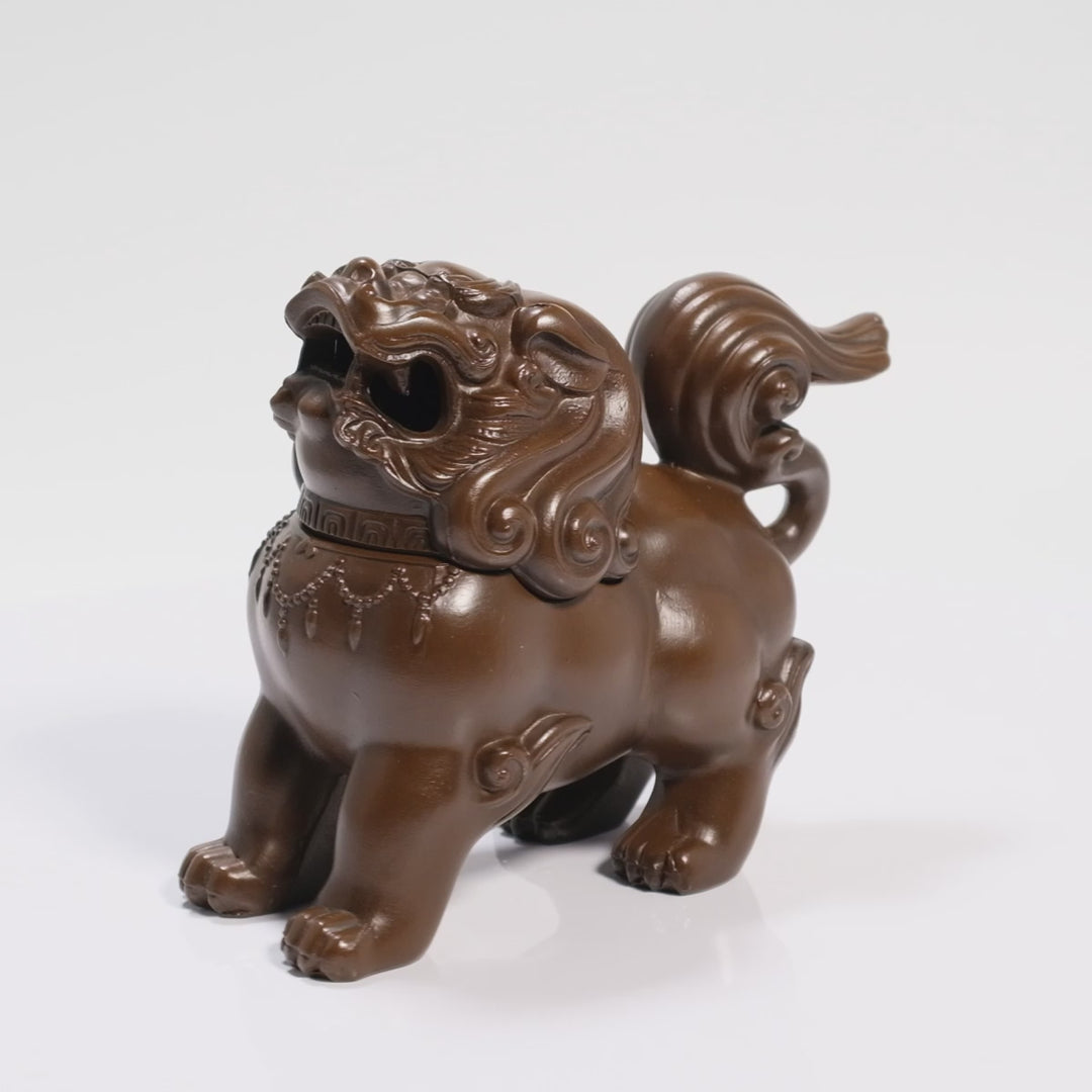 Traditional Shishi (Lion) Shaped Incense Burner, Small Type, Two Colors