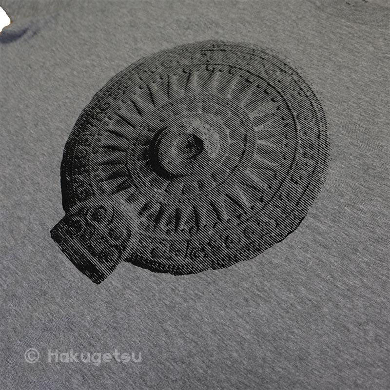 Dhamma Wheel (Dharmachakra) Silk Screen Printed T-shirt - HAKUGETSU