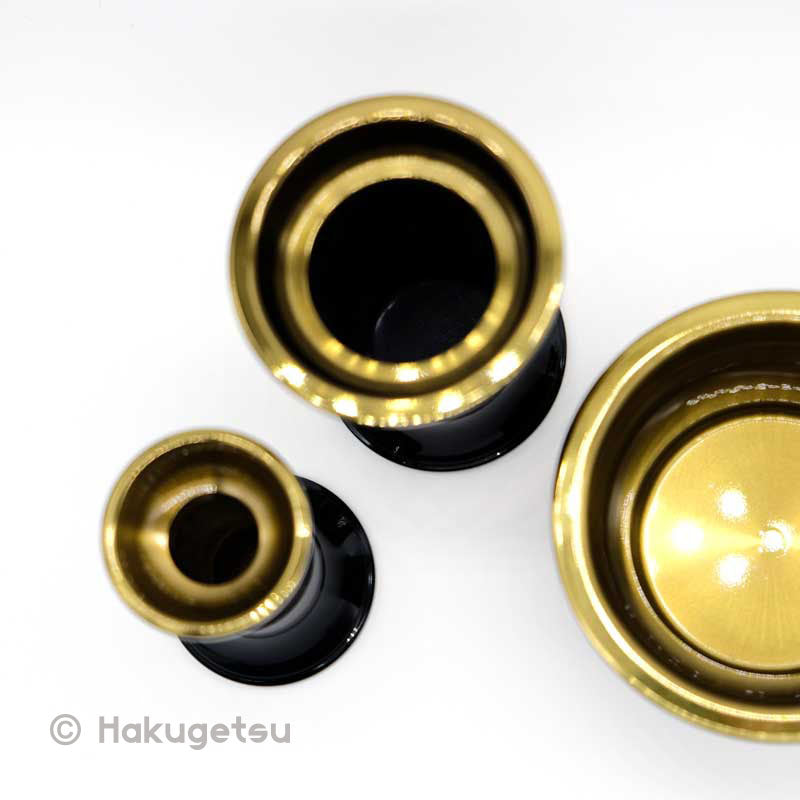 Suzukaze Three-Piece Buddhist Altar Set + Incense Container - HAKUGETSU
