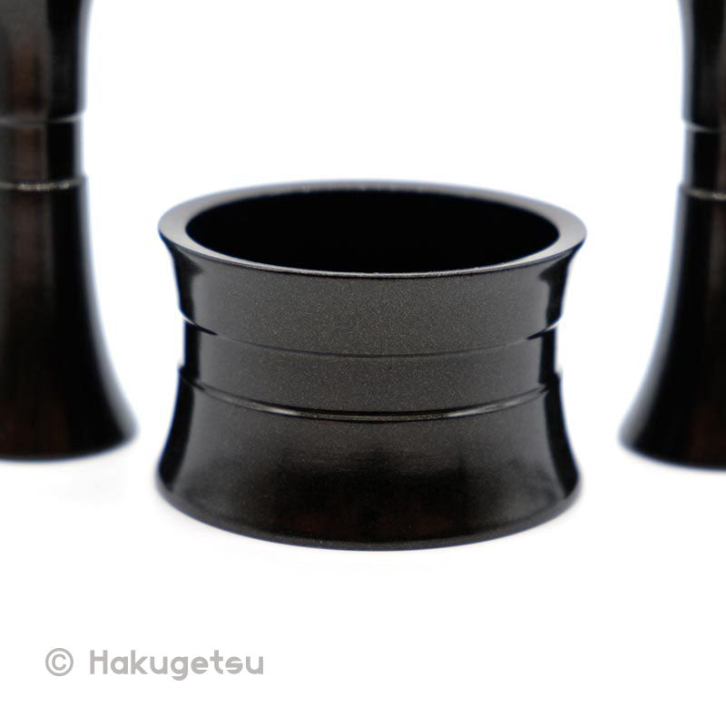 Ten-Piece Buddhist Altar Set Pestle Shaped Type, Light Black Color - HAKUGETSU
