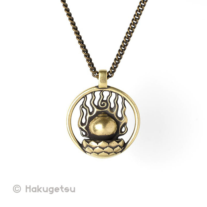 Cintāmaṇi Design Charm Necklaces with Sanskrit Seed Syllable, Vajrayana Buddhism - HAKUGETSU