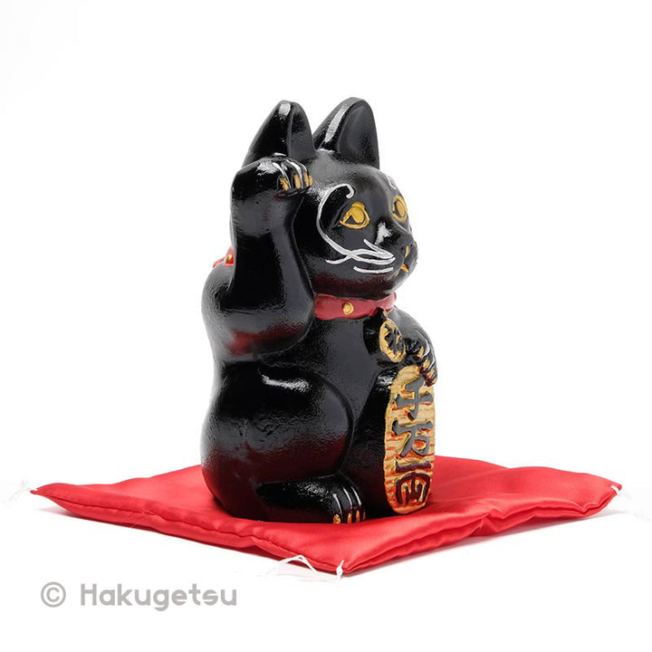 "Lucky Cat (Maneki-Neko)" Made of Iron, 2 Color Variations - HAKUGETSU