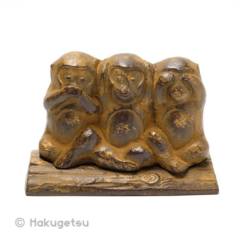 "Three Wise Monkeys" Incense Burner - HAKUGETSU
