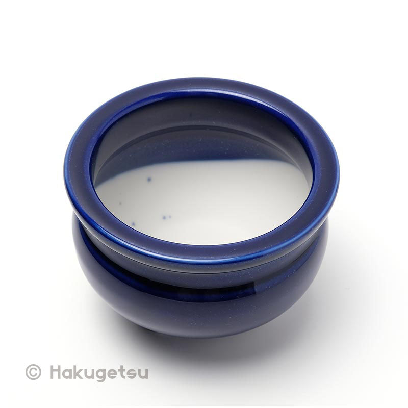 Ceramic Incense Burner, Plain Bright Blue Color - HAKUGETSU