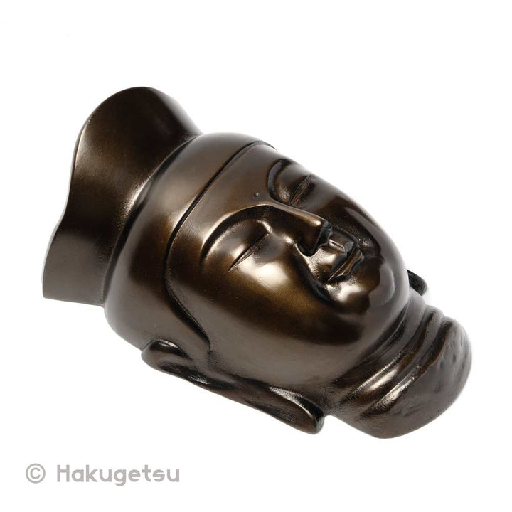 Ornamental Mask of Maitreya, Made of Iron, 3 Size Variations - HAKUGETSU