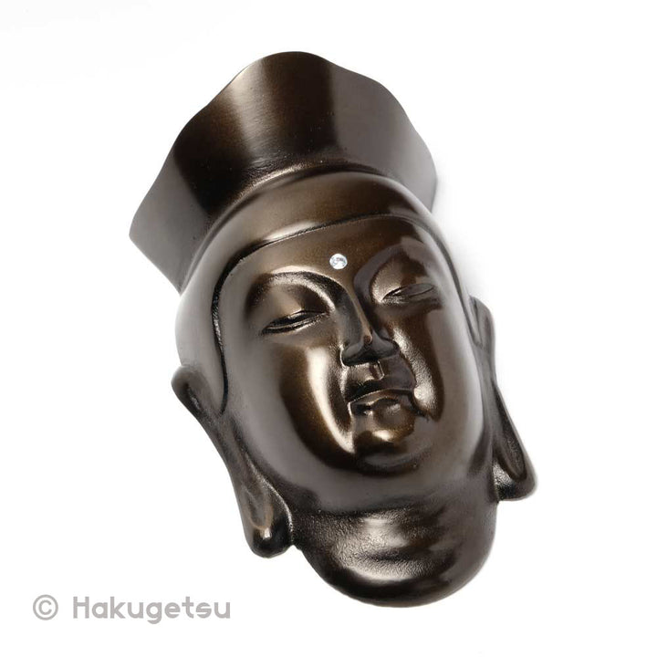 Ornamental Mask of Maitreya, Made of Iron, 3 Size Variations - HAKUGETSU