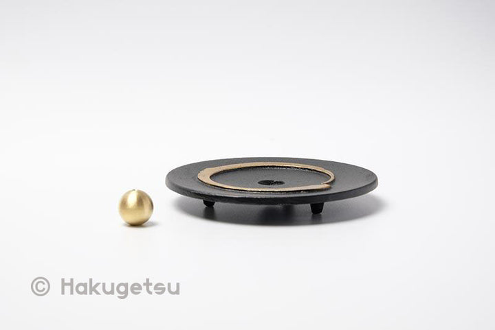 Zen Ensō Design Incense Holder Plate, 2 Color Variations - HAKUGETSU