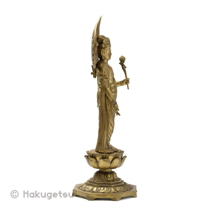 Statue of Āryāvalokiteśvara, Height 14.2", 3 Color Variations - HAKUGETSU