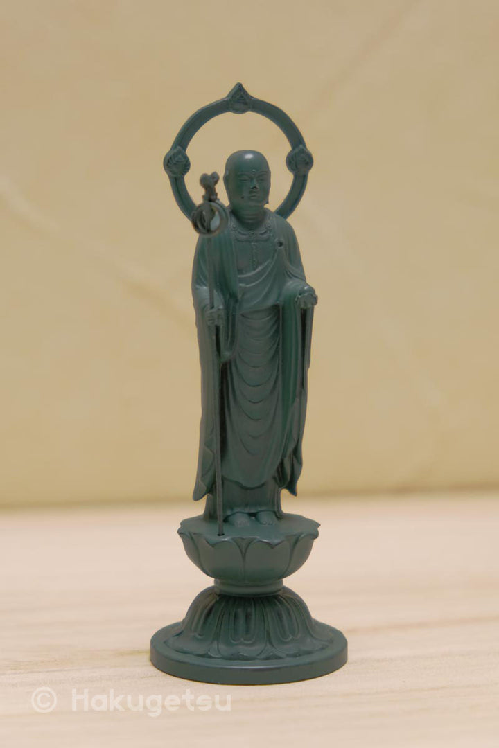 Statuette of Kṣitigarbha, Height 3.9", 2 Color Variations - HAKUGETSU
