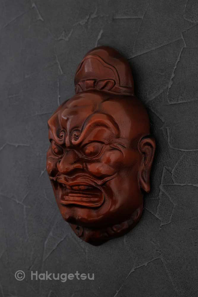 Ornamental Mask of Vajrapāṇi (Niō), Made of Iron, 2 Variations - HAKUGETSU