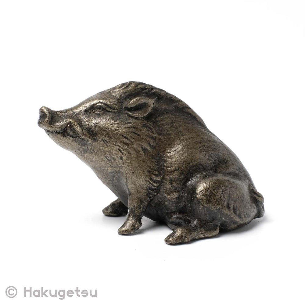 Japanese Small Copper Boar Figurine [Secondhand] - HAKUGETSU