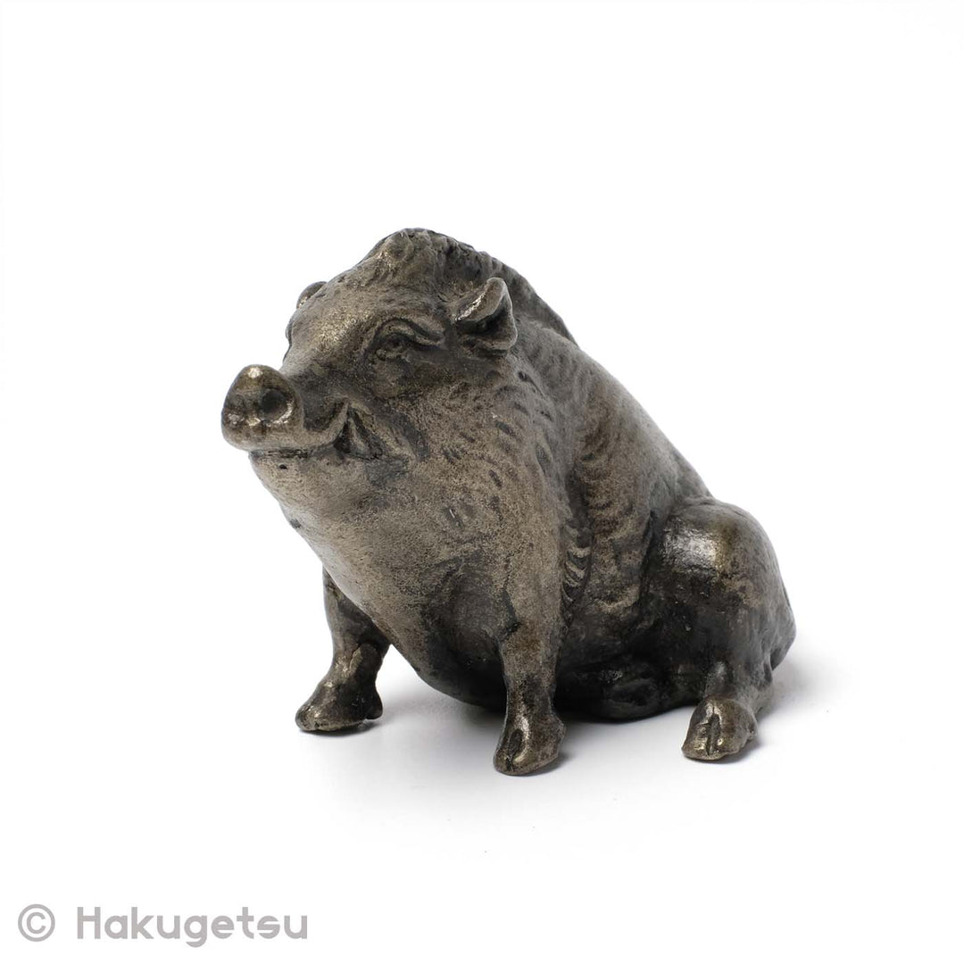 Japanese Small Copper Boar Figurine [Secondhand] - HAKUGETSU