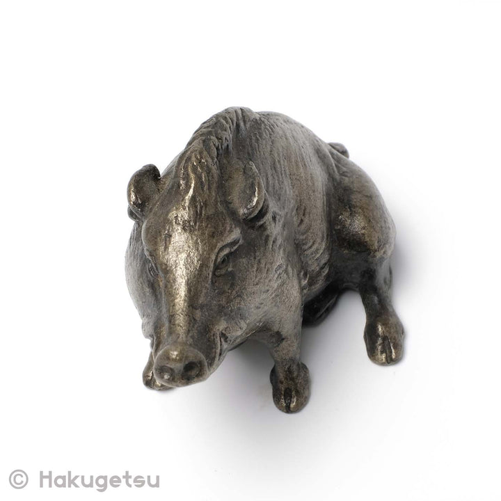 Japanese Small Copper Boar Figurine [Secondhand] - HAKUGETSU