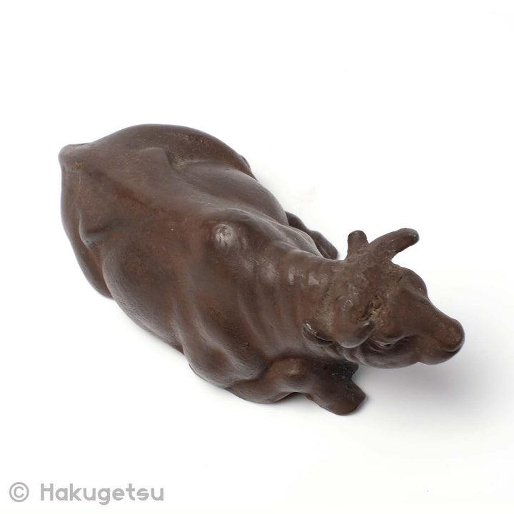 Japanese Small Copper Bull Figurine [Secondhand] - HAKUGETSU