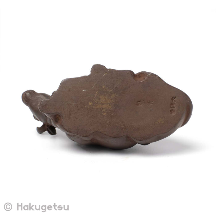 Japanese Small Copper Bull Figurine [Secondhand] - HAKUGETSU