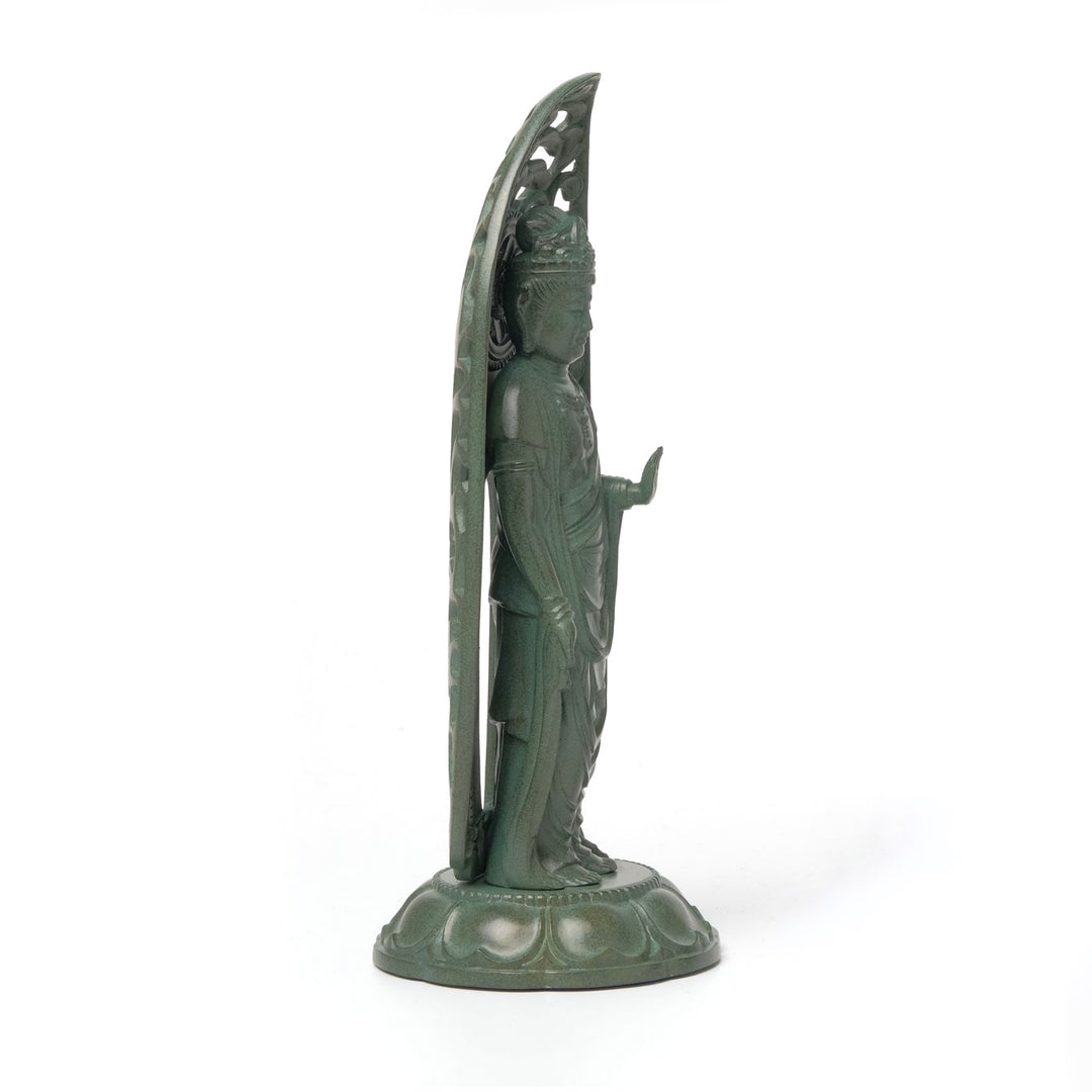 Statue of Āryāvalokiteśvara, Boat-Shaped Halo, Height 15.5cm, 2 Color Variations - HAKUGETSU