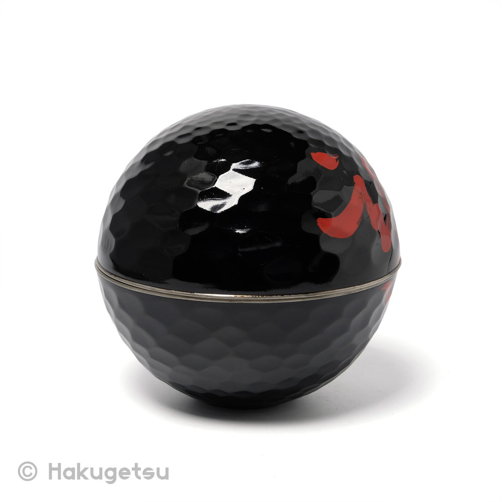 Spherical Shape Lacquer Container with the letter "Dragon" [Secondhand] - HAKUGETSU