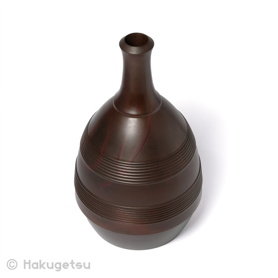 Copper Craft Vase, Title "Sensuji-tokkuri (千筋徳利)" - HAKUGETSU