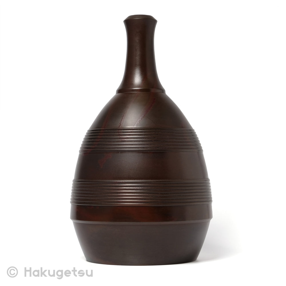 Copper Craft Vase, Title "Sensuji-tokkuri (千筋徳利)" - HAKUGETSU