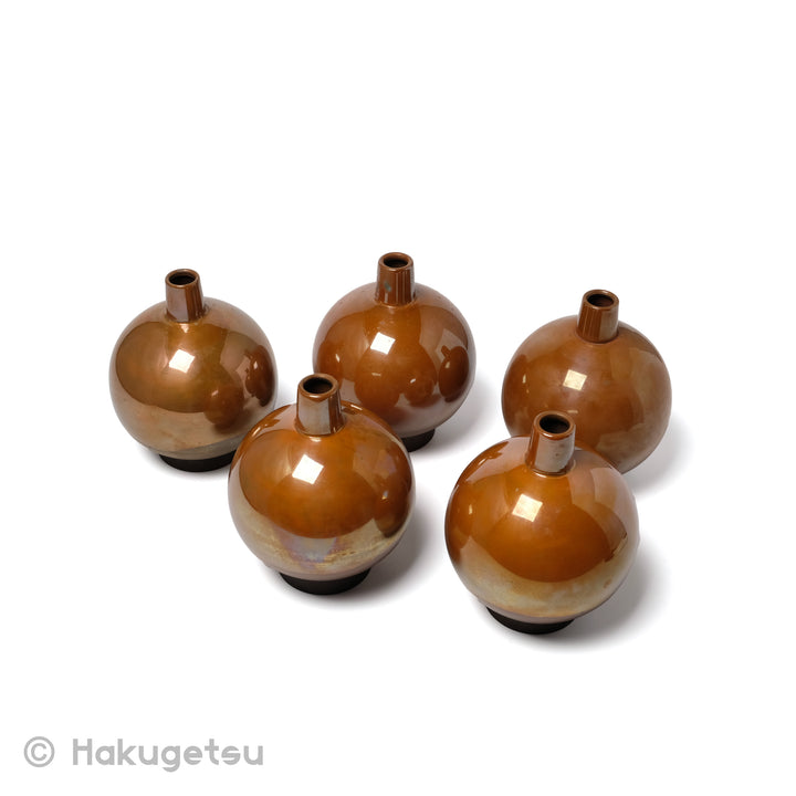 Copper Craft Vase, Title "Oak Acorn (樫の実)" [Secondhand] - HAKUGETSU