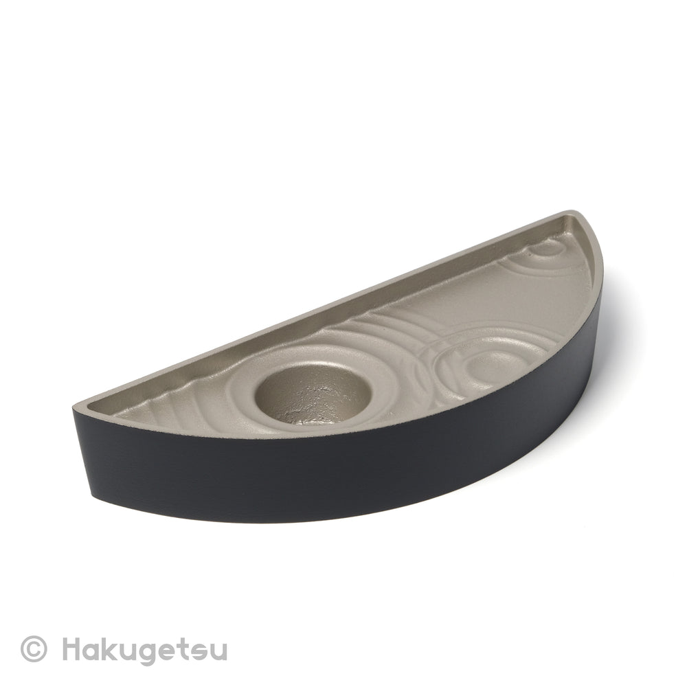 "Shizuka" Sand Mold Cast Basin, Semilunar Type "HANGETSU", Optional Accessories Available - HAKUGETSU