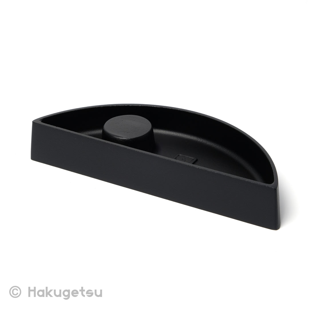 "Shizuka" Sand Mold Cast Basin, Semilunar Type "HANGETSU", Optional Accessories Available - HAKUGETSU