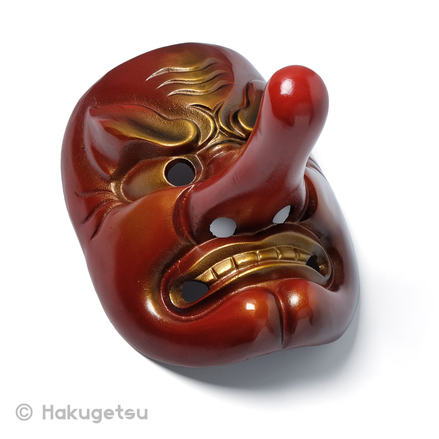 Ornamental Mask of Tengu (天狗), Made of Iron – HAKUGETSU